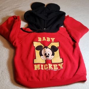 Vintage Baby Mickey Hoodie with Ears